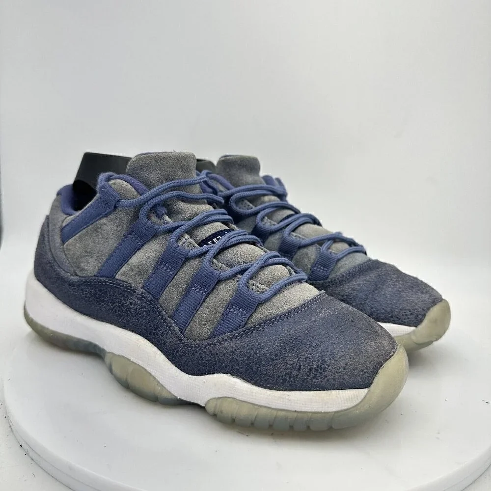 Nike Air Jordan 11 Retro Low Blue Moon Youth Shoes 580521-408 Size 4Y Women 6